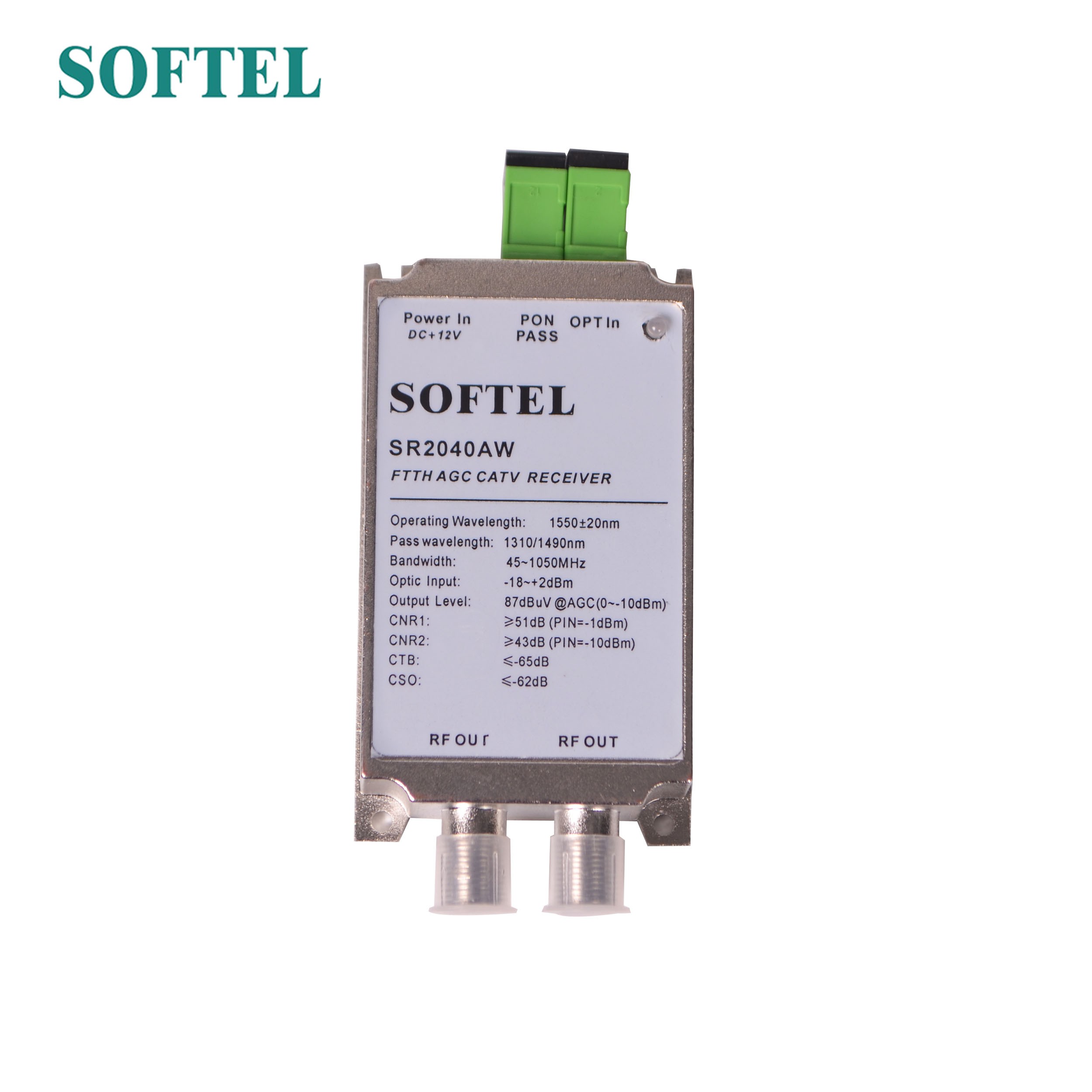 2 Outputs FTTH CATV mini node