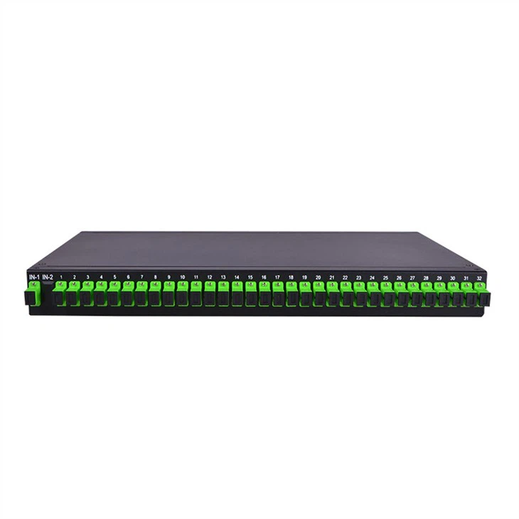 1u 1X64 Rack Mount Fiber Optic PLC Splitter